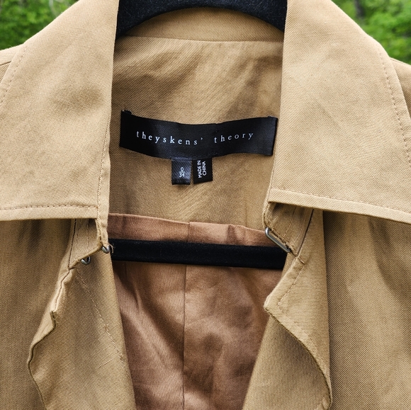 Theyskens' Theory Cotton Linen Brown Jacket 0 - Picture 8 of 11